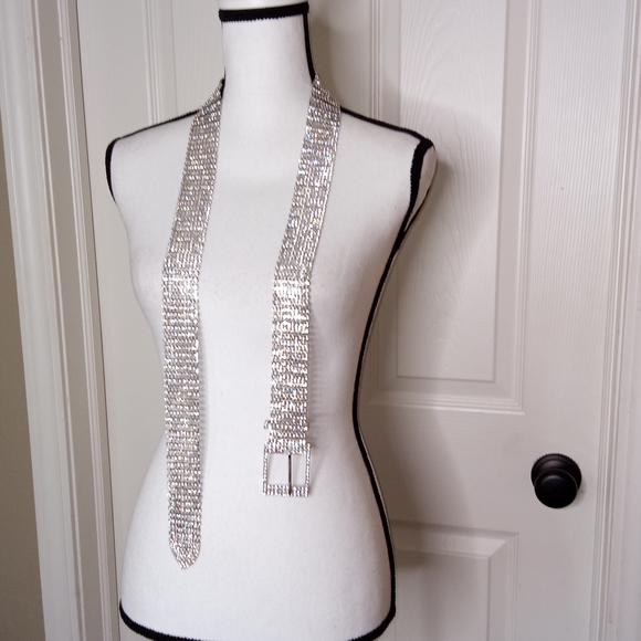 Women's EXQUISITE 45-inch Crystal Rhinestone Belt - Picture 1 of 5